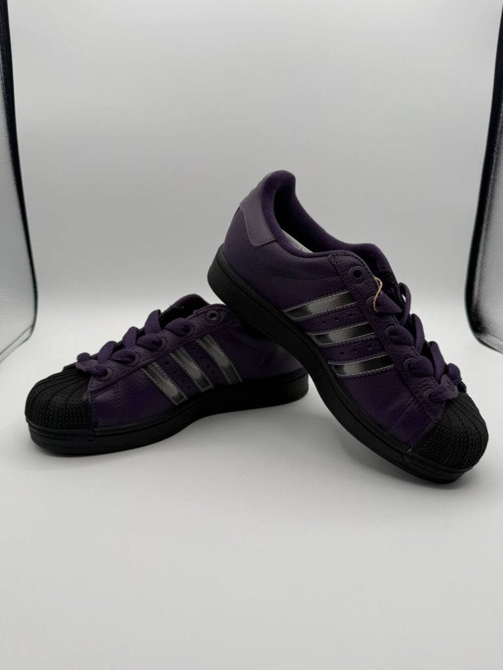 adidas Superstar II Purple Black Women's Size 6 Matte Silver JQ6468 NWOB
